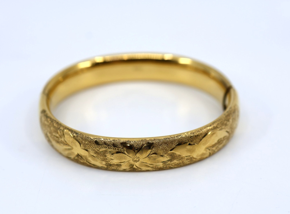 B5 Vintage VAN DELL 1/20 12K Gold Filled Bangle Bracelet